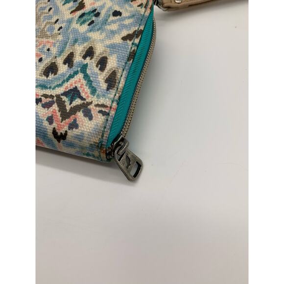 Sakroots Crossbody Purse Tech Wallet Teal Pattern - Picture 3 of 15